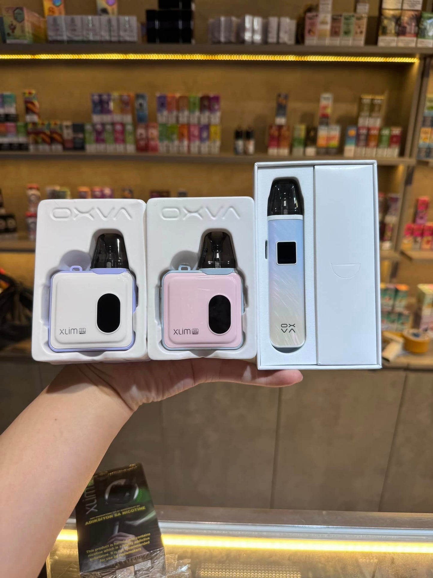 POD SYSTEM Oxva Xlim SQ Pro 30W màu Mauve White, Spring White, Pastel Pink, Gentle Blue, Bronze Wood, Gunmetal Wood, Black Carbon, Gold Carbon