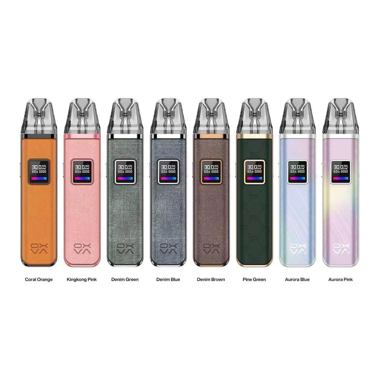 POD SYSTEM Oxva Xlim Pro màu mới Aurora Pink, Aurora Blue, Pine Green, Denim Brown, Denim Blue, Denim Green, Kingkong Pink, Coral Orange 2024