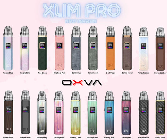 POD SYSTEM Oxva Xlim Pro Pod Kit Gleamy Pink (Đặc biệt : Khi mua máy tặng 1 skin dán chống trầy)