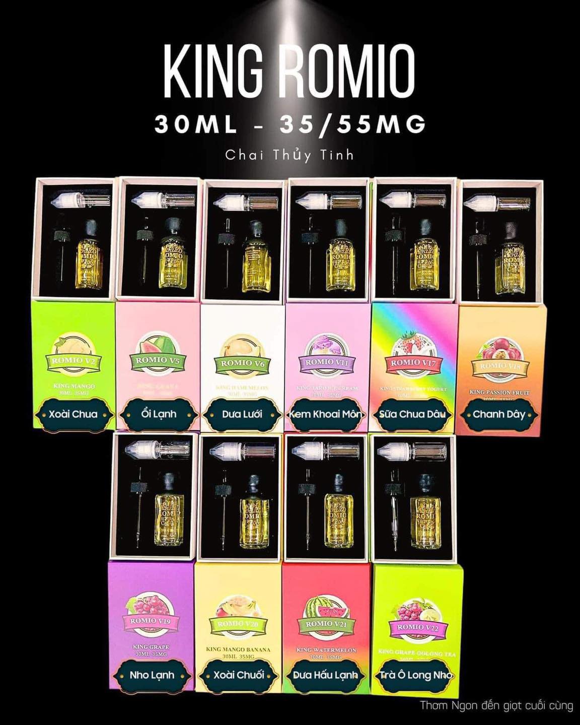 Tinh Dầu ROMIO KING 55MG/30ML [SALTNIC]