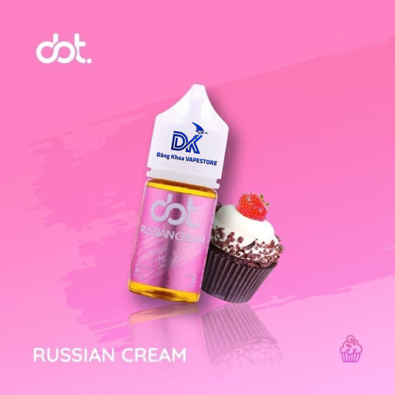 Tinh dầu MỸ Dot Kem Nga Russian Cream 50MG/30ML [SALTNIC]