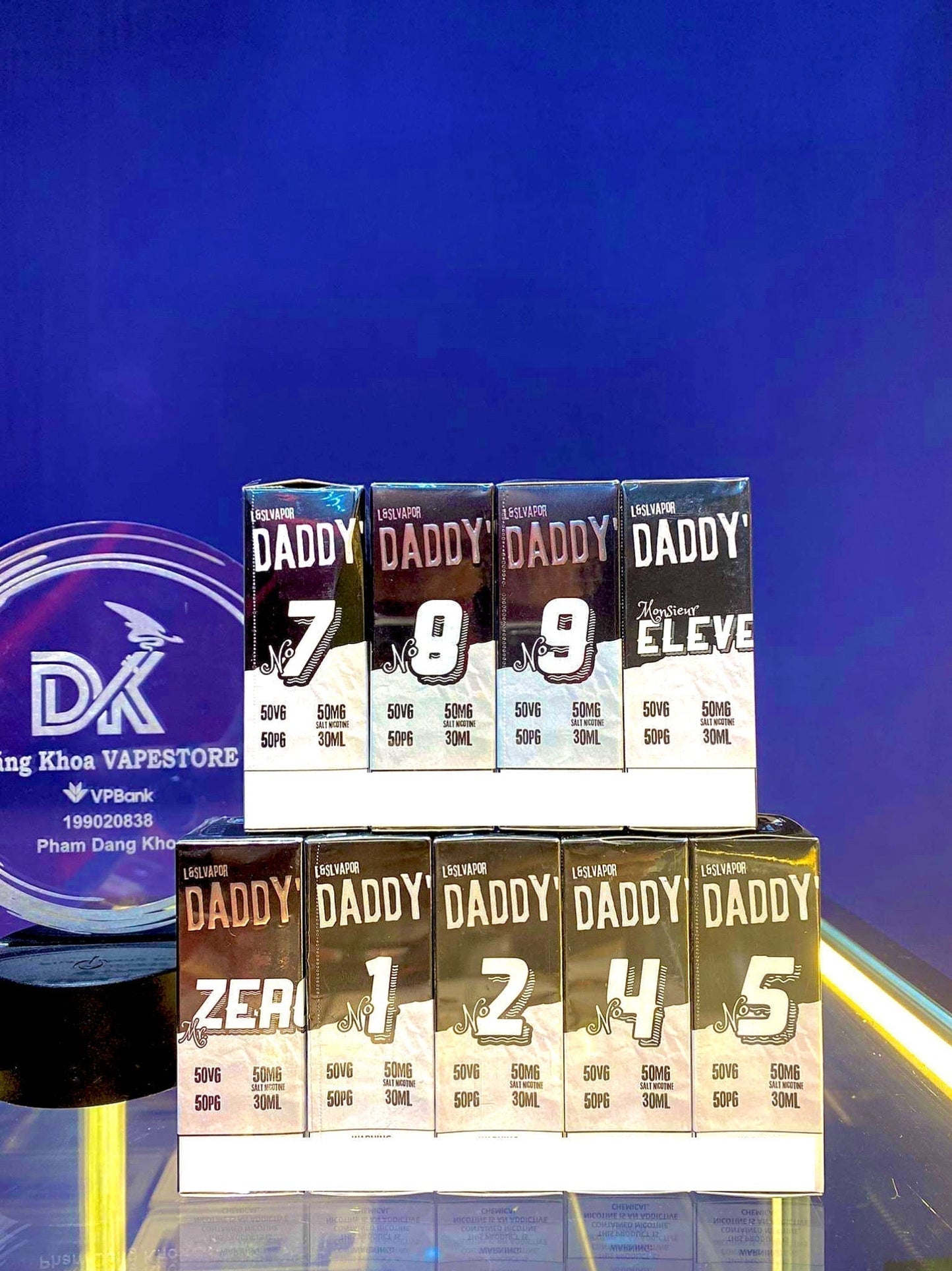 Tinh Dầu DADDY’S JUICE N0.7 Đào chanh leo 50MG/30ML [SALTNIC]