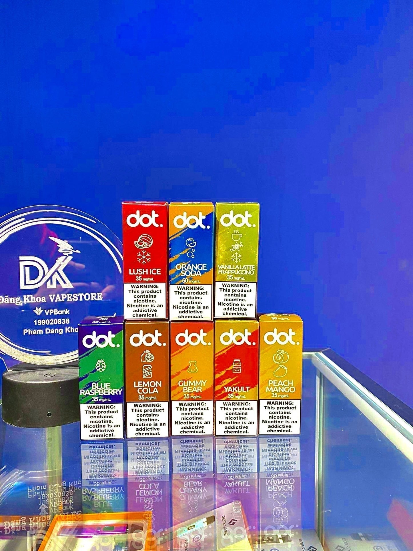 Tinh dầu MỸ Dot Xoài Đào Peach Mango 50MG/30ML [SALTNIC]